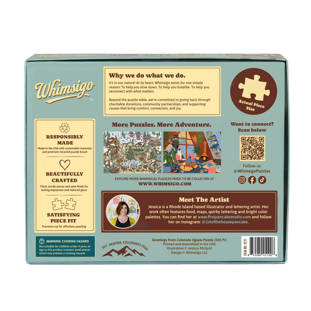 Greetings from Colorado (500 Piece) Jigsaw Puzzle