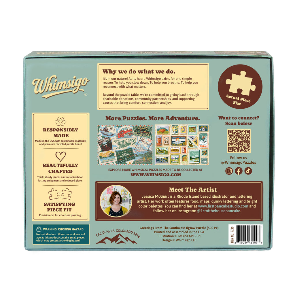 Greetings From the Southwest (500 Piece) Jigsaw Puzzle