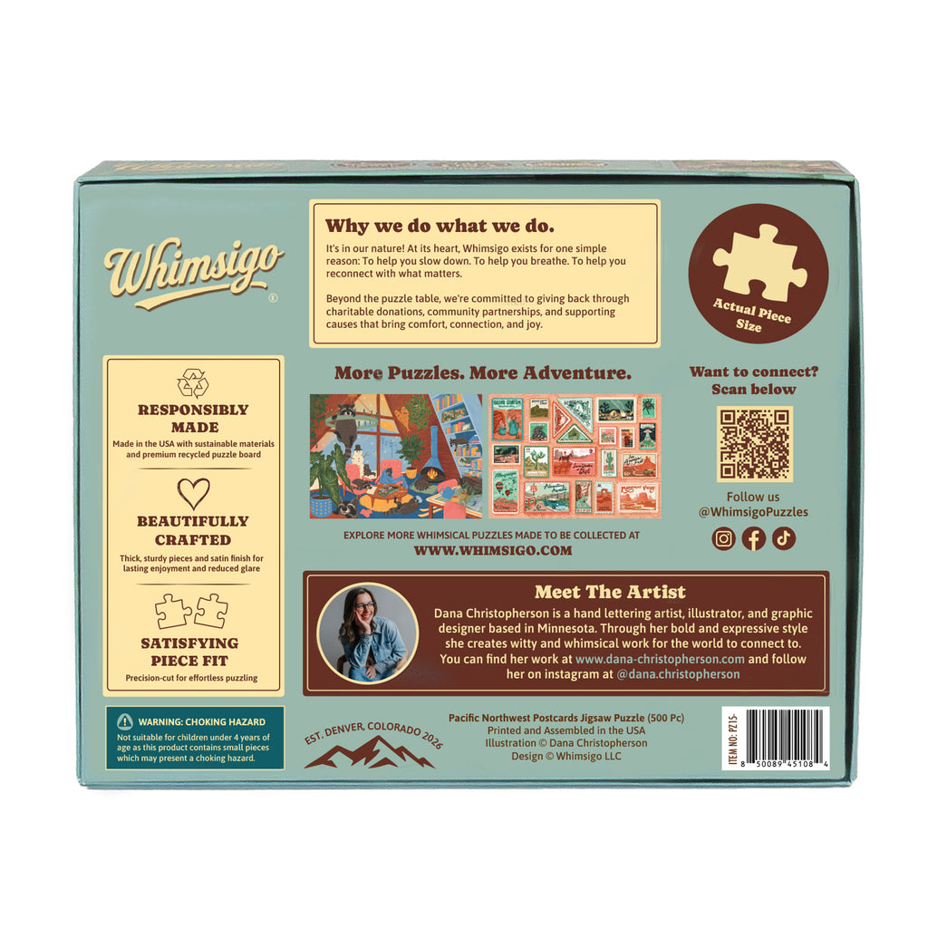 Pacific Northwest Postcards (500 Piece) Jigsaw Puzzle