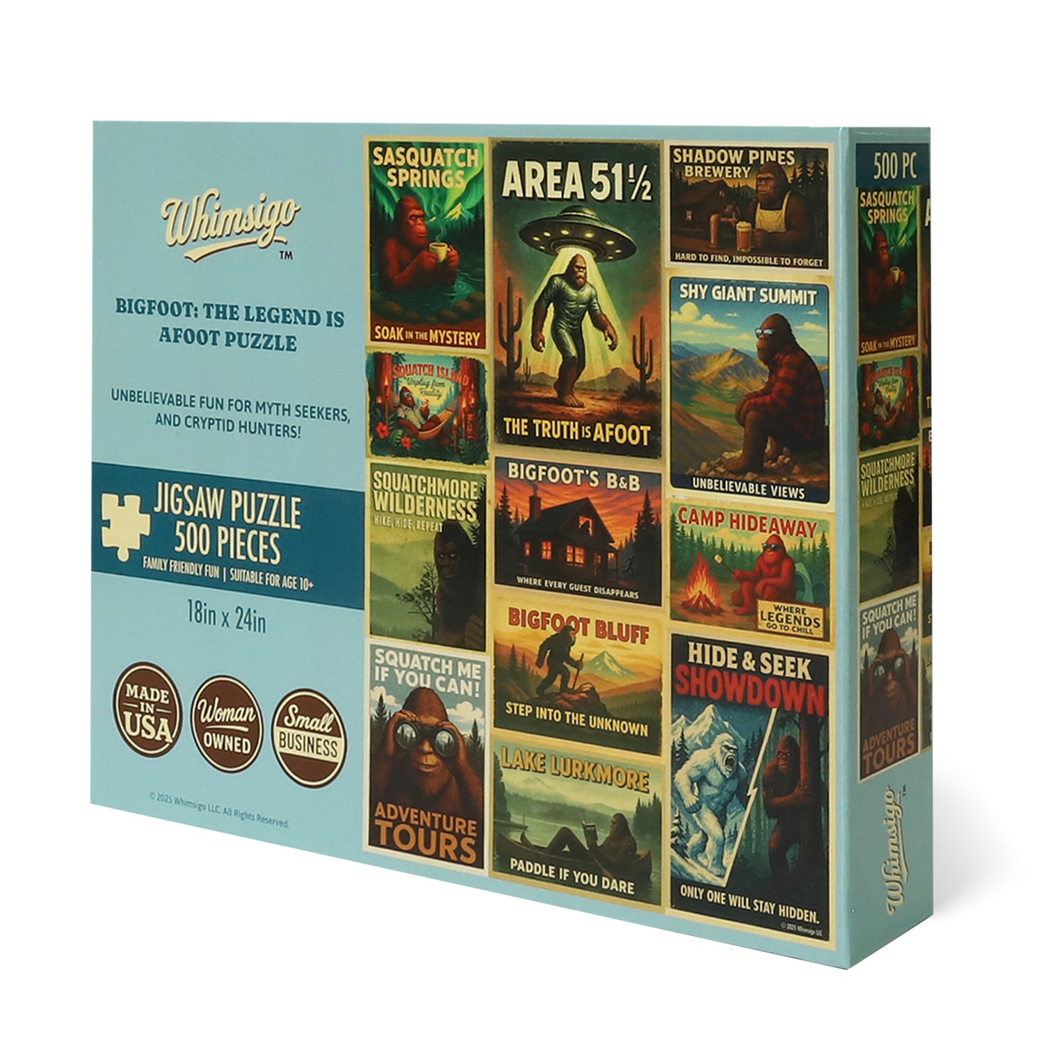 Booked For The Mountains (500 Piece) - USA Made Jigsaw Puzzle