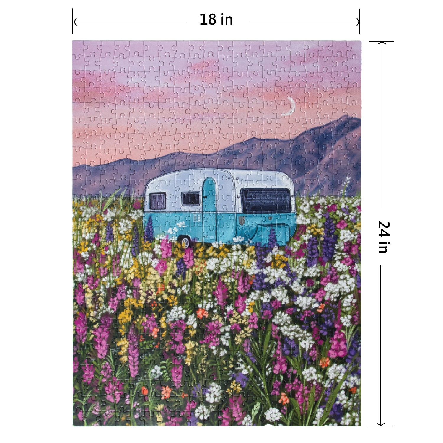 Wildflower Wanderlust (500 Piece) Jigsaw Puzzle