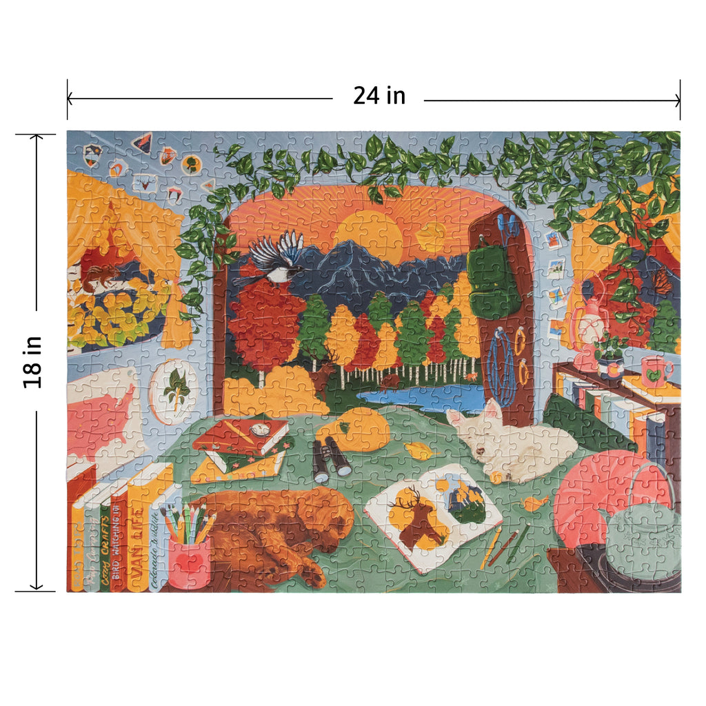 Booked For The Mountains (500 Piece) Jigsaw Puzzle