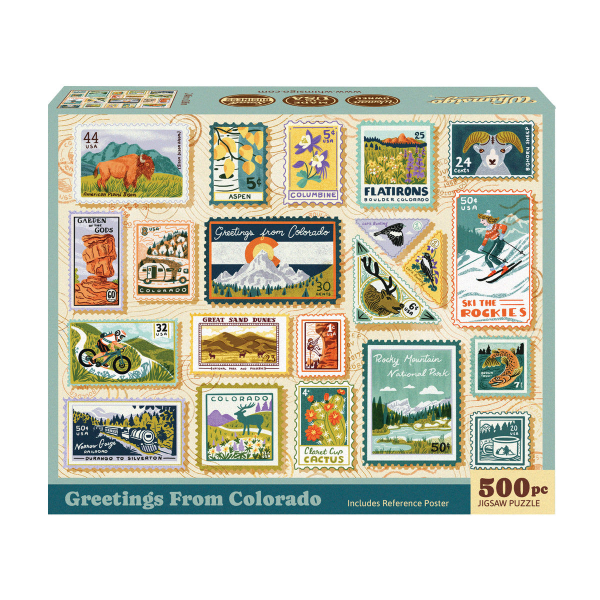 Greetings from Colorado (500 Piece) Jigsaw Puzzle