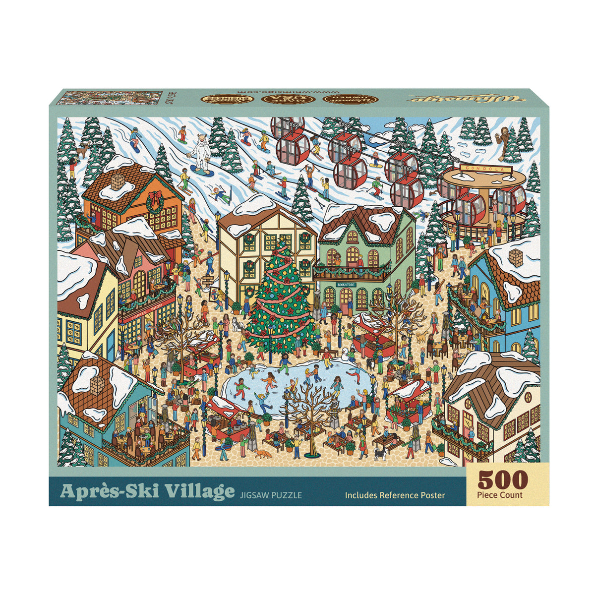 Après-Ski Village (500 Piece) Jigsaw Puzzle