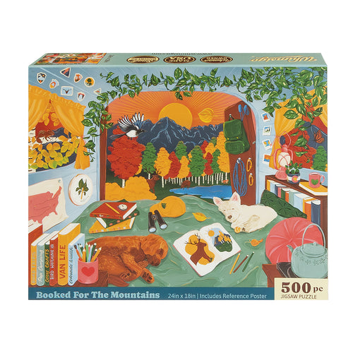 Booked For The Mountains (500 Piece) Jigsaw Puzzle