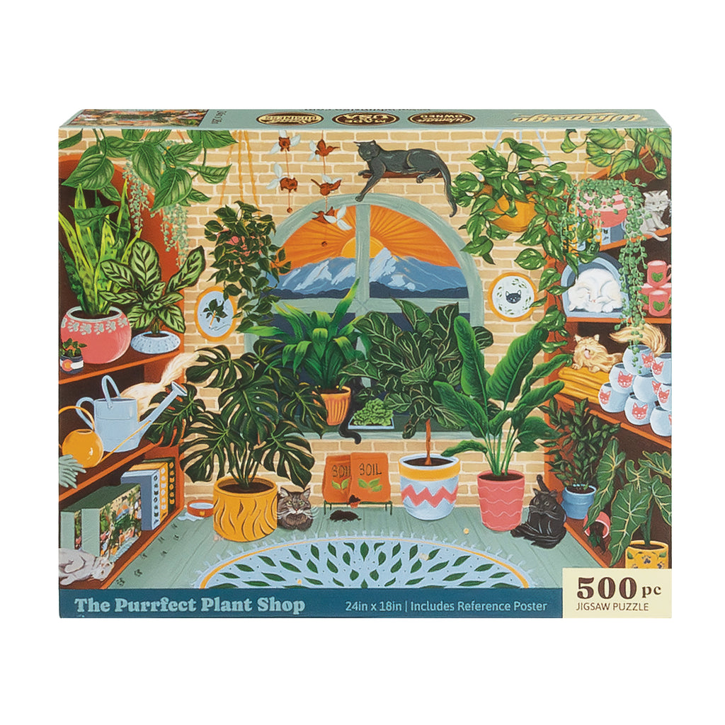 The Purrfect Plant Shop (500 Piece) Jigsaw Puzzle