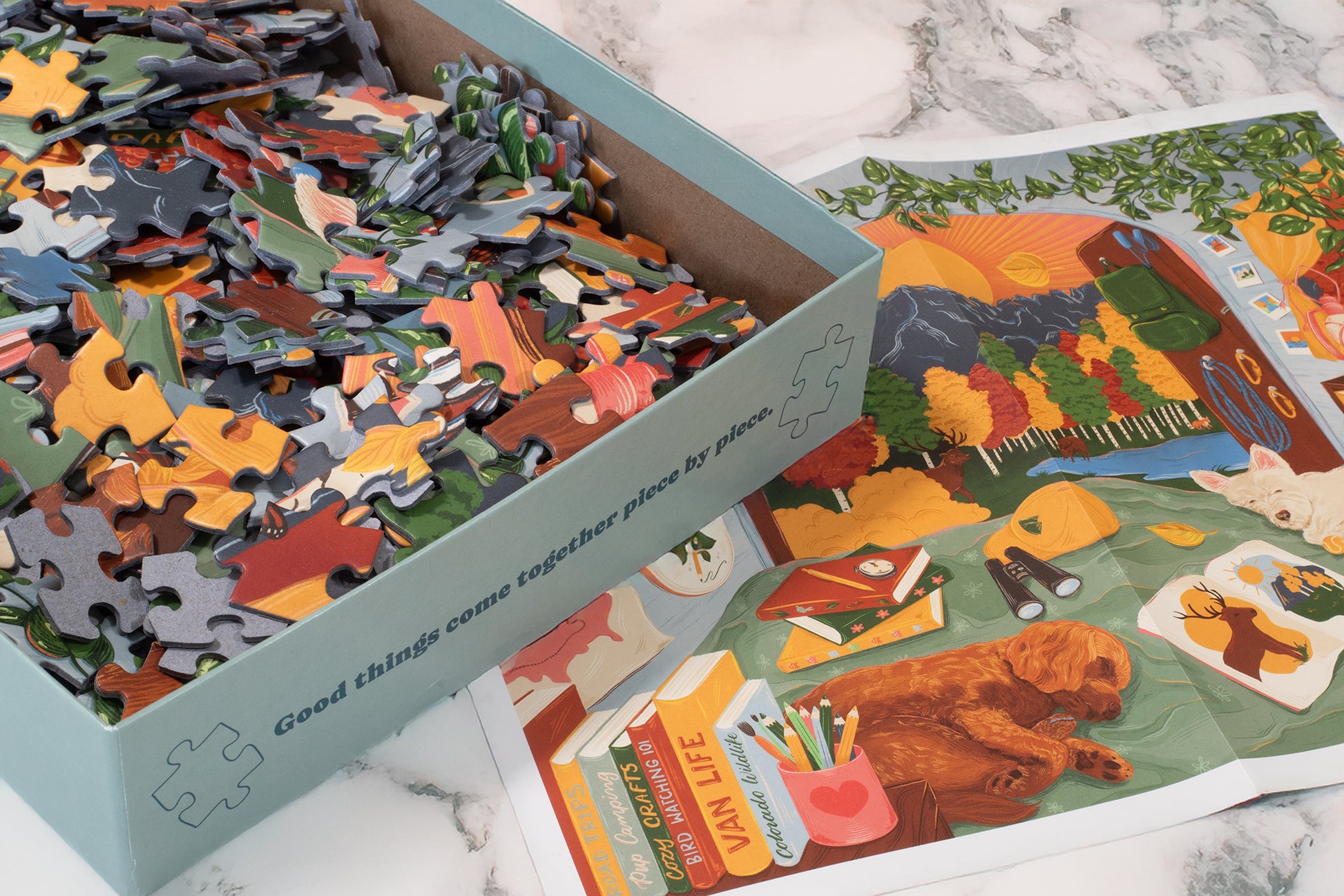 Booked For The Mountains (500 Piece) Jigsaw Puzzle