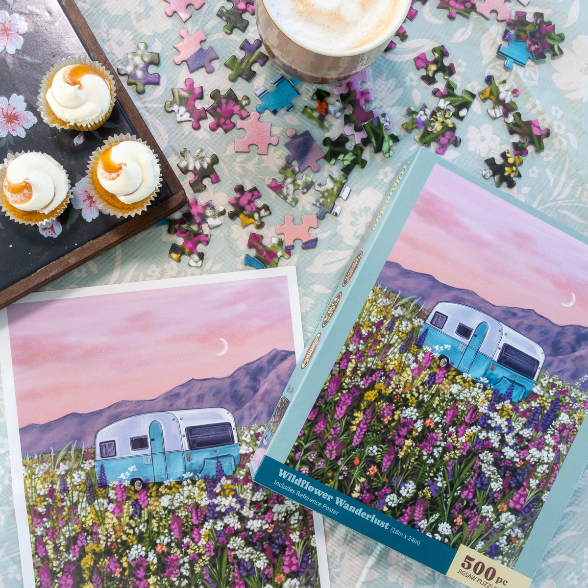 Wildflower Wanderlust (500 Piece) Jigsaw Puzzle