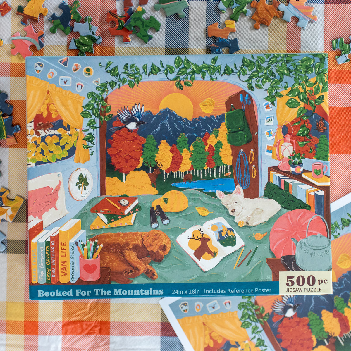 Booked For The Mountains (500 Piece) Jigsaw Puzzle