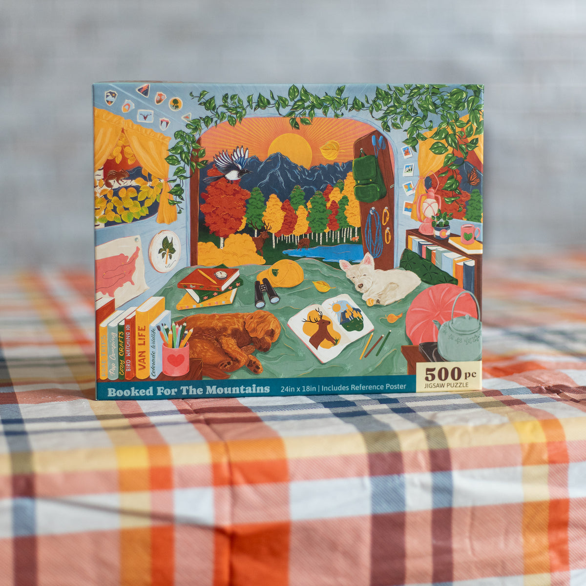 Booked For The Mountains (500 Piece) Jigsaw Puzzle
