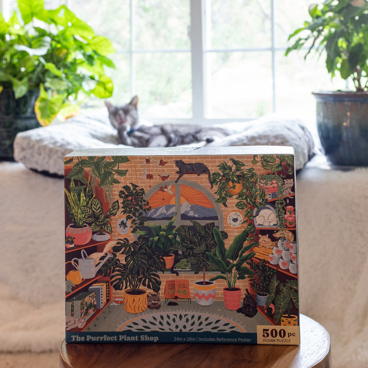 The Purrfect Plant Shop (500 Piece) Jigsaw Puzzle