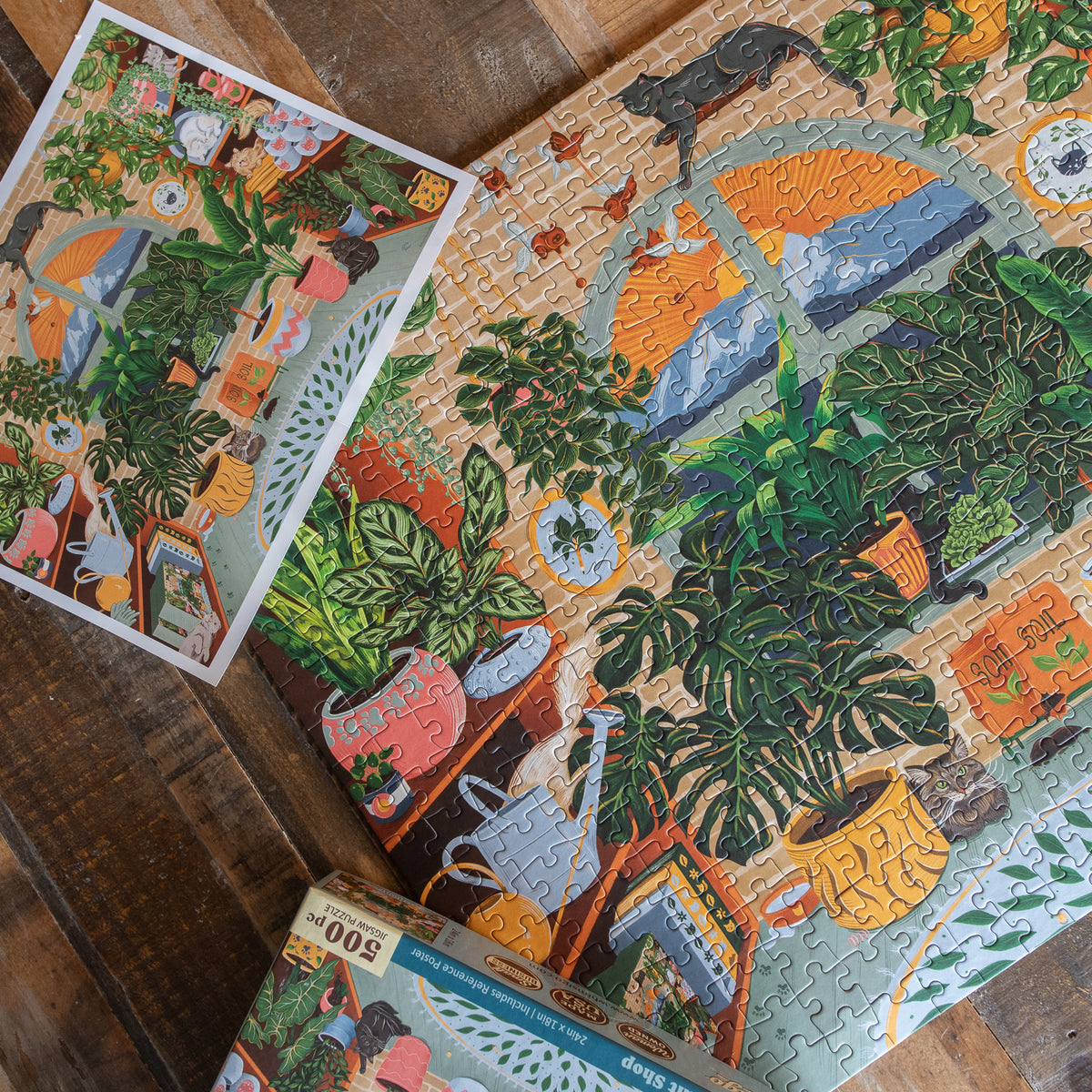 The Purrfect Plant Shop (500 Piece) Jigsaw Puzzle