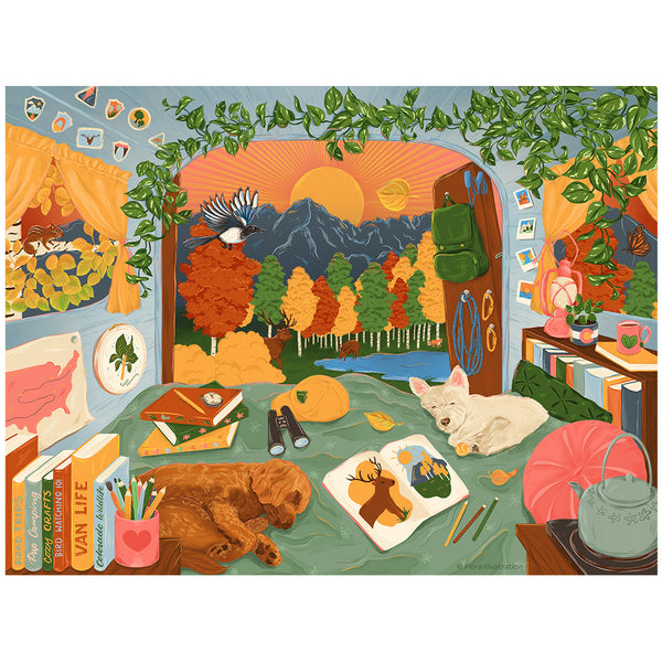 Booked For The Mountains (500 Piece) Jigsaw Puzzle