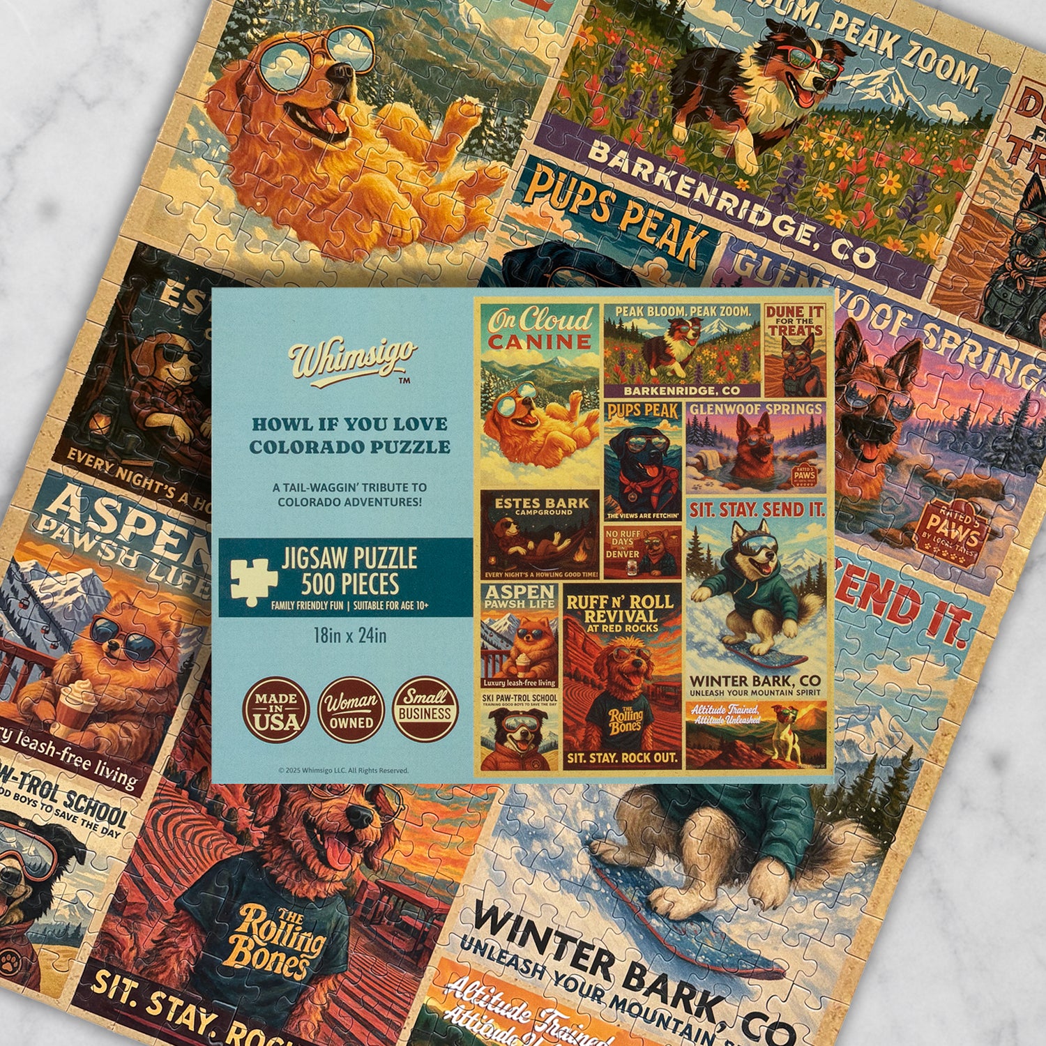 Howl If You Love Colorado Puzzle