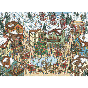 Après-Ski Village (1000 Piece) Jigsaw Puzzle